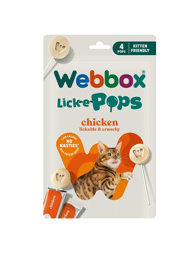 Webbox Lick-e-Pops Chicken 4/pk
